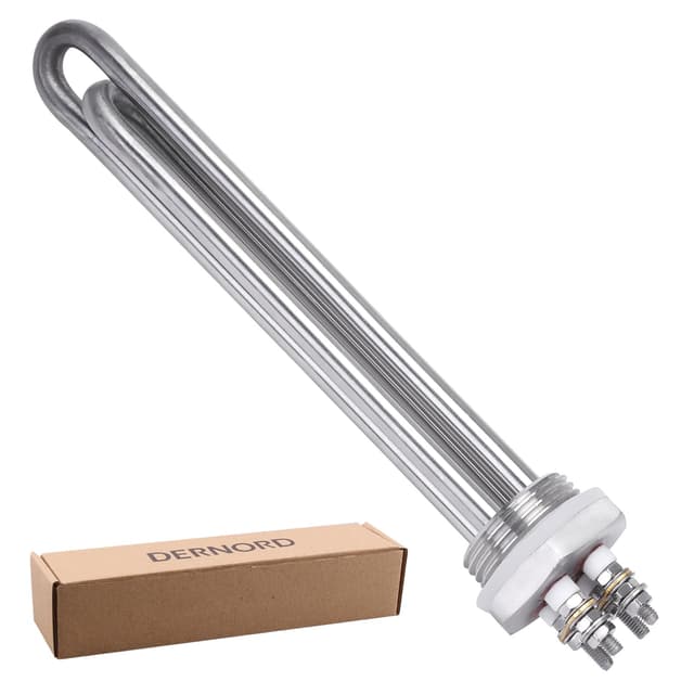DERNORD Heizelement 48V 300W 1 Zoll DN25 BSP Heizstab Edelstahlflansch 🔥🔧