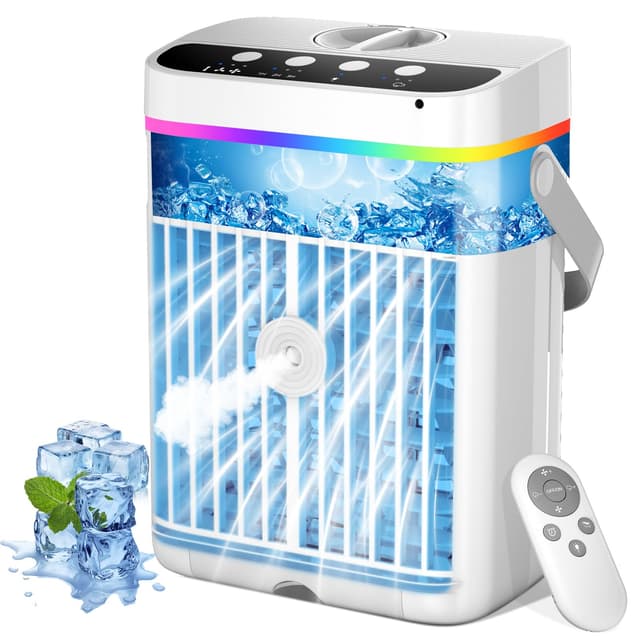 🌬️🌈 4-in-1 Mini Klimaanlage - 1250ml, USB, Tragbar & Effizient