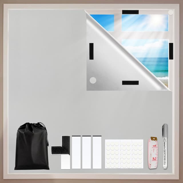 🌙🪟 Gaeymy Fenster Verdunkelung 200x148cm - Dachfenster Innen Sonnenschutz 🪟🌙