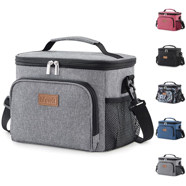 🥪 Lifewit Isolierte Kühltasche 9L Grau M - Wiederverwendbare Lunchtasche 🍽️