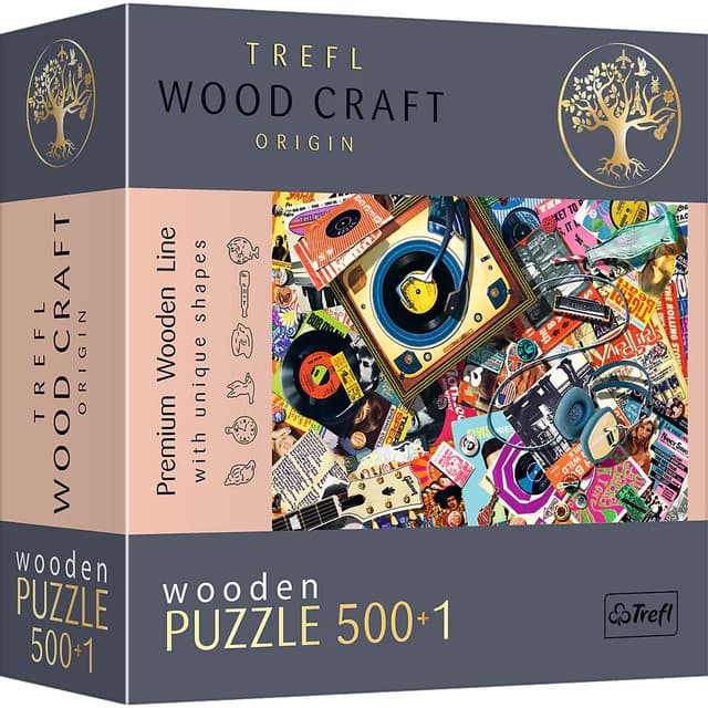 Trefl - Holz Puzzle: In der Welt der Musik - 500+1 Teile 🎶🧩