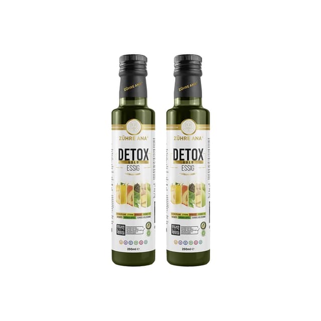 🌿🌟 Zühre Ana Detox Gold-Essig - Natürlich fermentierter Essig für Gewichtsmanagement & Entgiftung - Reduziert oxidativen Stress