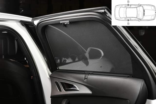 🚗🌞 Satz Car Shades für BMW X5 (G05) 2018- in Schwarz 🌟