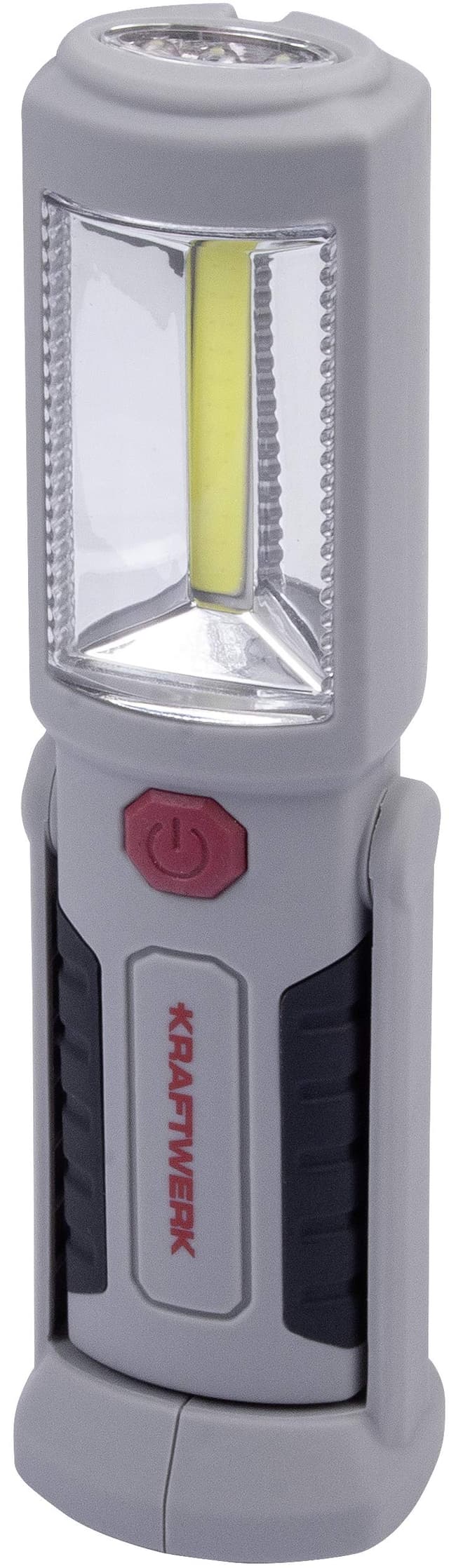 🔦 Kraftwerk 32069 COB Akku-Handlampe 2W+3 LED, Grau/Schwarz 🌟 DEAL!