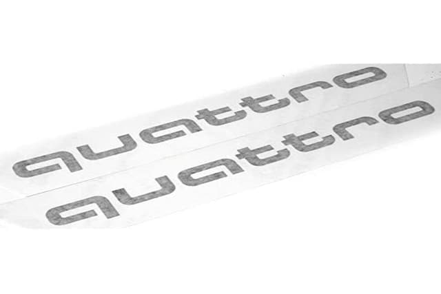 🚗🔥 Audi Original Q2 C-Blade Dekorfolie Set Quattro Exterieur Schriftzug Florettsilber 81A064317 Z7G - Sonderangebot!