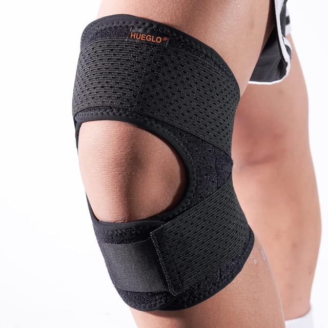 HUEGLO Kniebandage Männer Damen mit Seitenstabilisatoren