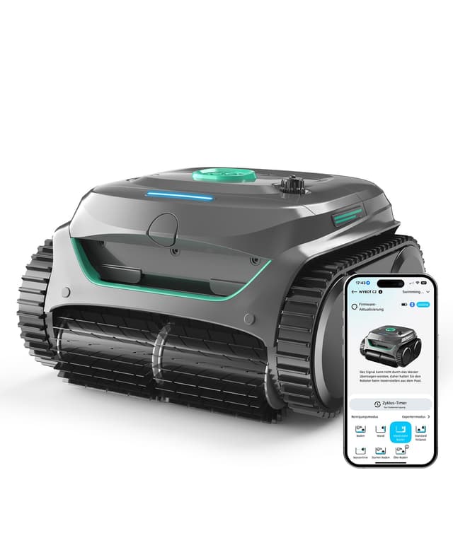 🏊‍♂️💦 WYBOT C2 Poolroboter Akku Boden und Wand für Einbaupools bis 150㎡ 🌟