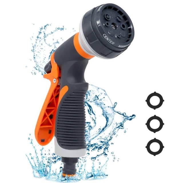 Gartenschlauch Spritzpistole,Gartenbrause,Sprühdüse - Wasserpistole für Autowäsche, Haustierdusche, Gartenarbeit
