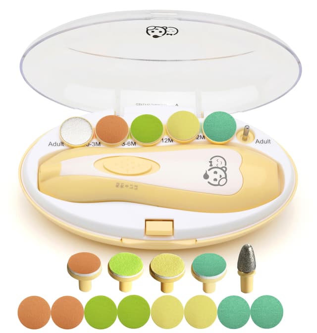 👶 Royal Angels Baby-Nagelfeile 21 in 1 - Trimmen und Polieren für Babys und Erwachsene! 👣