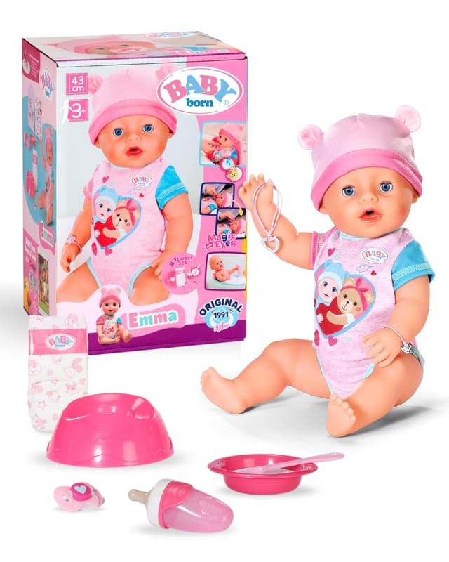 👶🏼🍼 BABY born Emma - 43 cm große Babypuppe mit 10 Funktionen 🧸