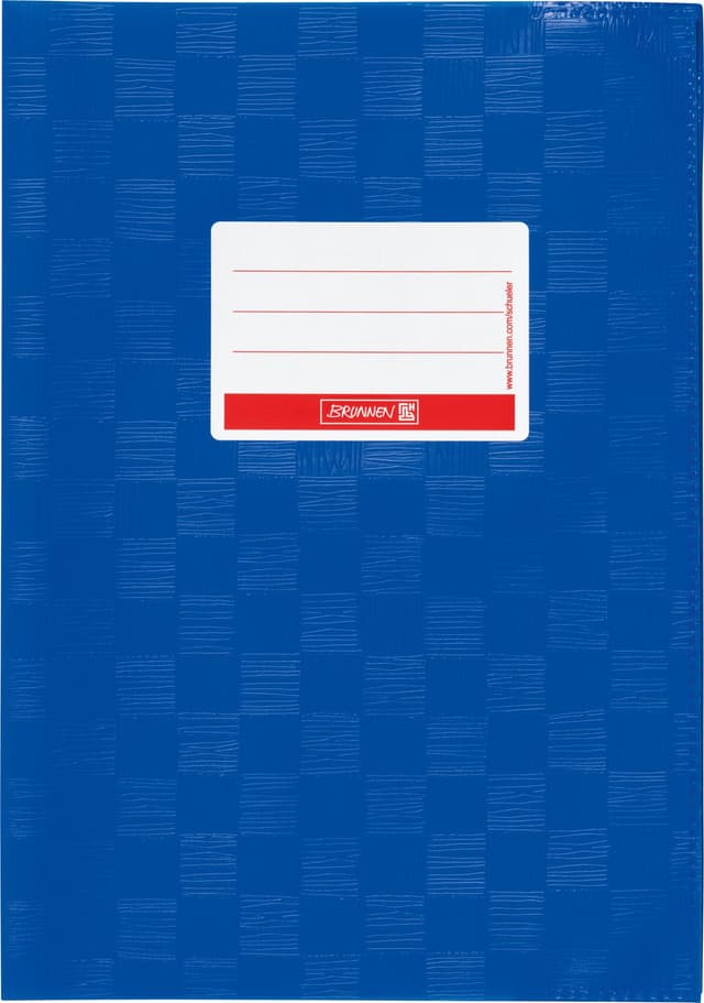 📘🌟 Brunnen 104052436 Hefthülle / Heftumschlag (A4, Folie, mit Namensschild) blau enzian-blau A4 🌟📘