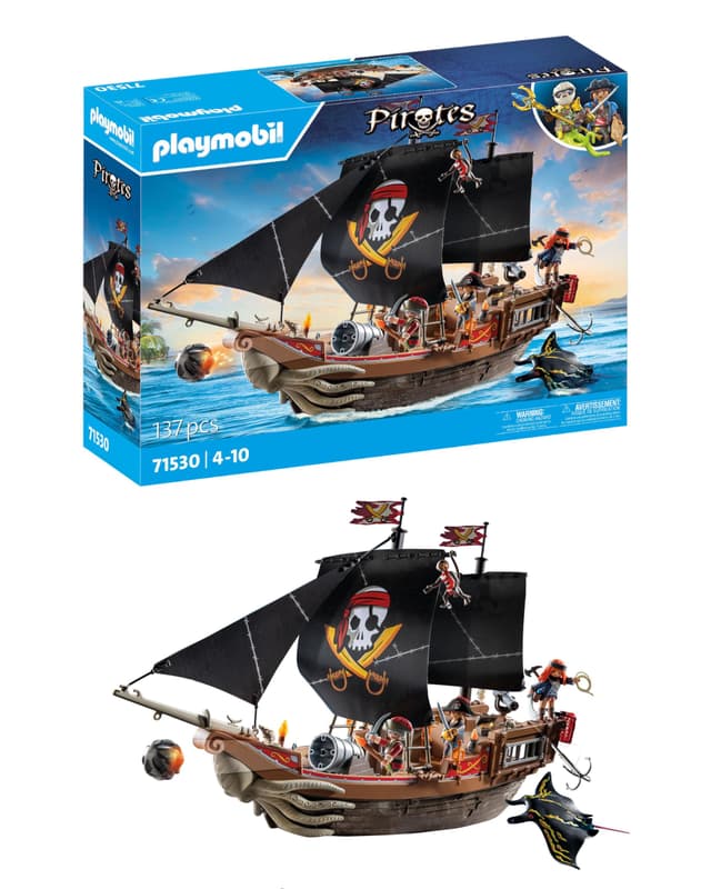 🏴‍☠️ PLAYMOBIL Pirates 71530 Großes Piratenschiff - Spannendes Spielzeug für Kinder!