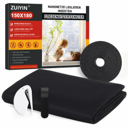 ZUIYIN Fliegengitter Fenster - Insektenschutz Fenster - 150x180cm Angebot bei HelloDeals