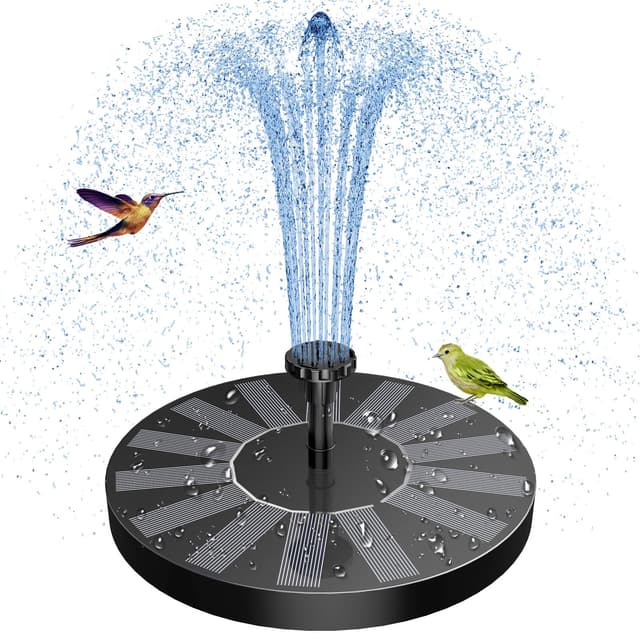 🌞🌿 AISITIN Solar Springbrunnen für Außen 2025 Verbesserter 🌊 Solar Teichpumpe für Garten 🕊️