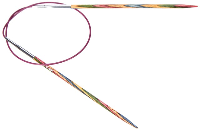 🧶🪡 Tolles Angebot! KnitPro K20386 Rundstricknadel, Holz, Mehrfarbig, 50 cm x 3,25 mm
