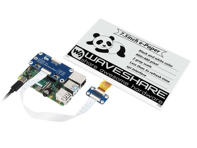 🌟 Angebot: Waveshare 7.5 Zoll E-Paper Display Hat Modul V2 Kit 🖥️