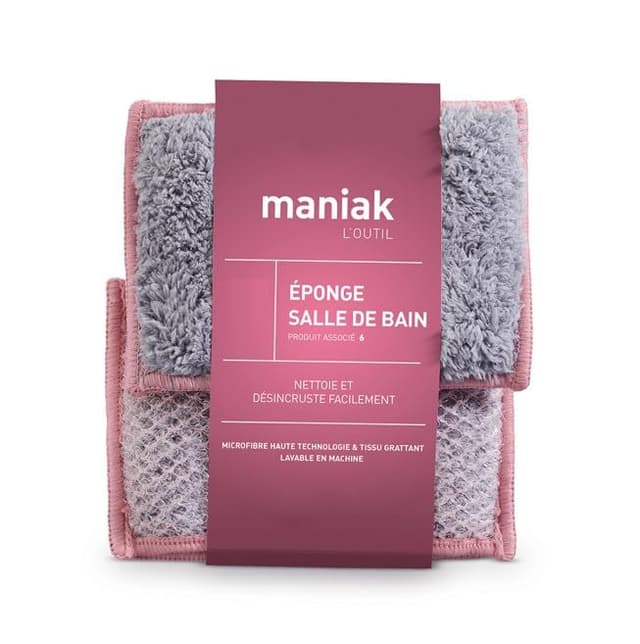 🧼🚿 2 Stück Badschwämme - waschbar und wiederverwendbar - Reinigt effektiv Kalk- und Seifenspuren 🧽