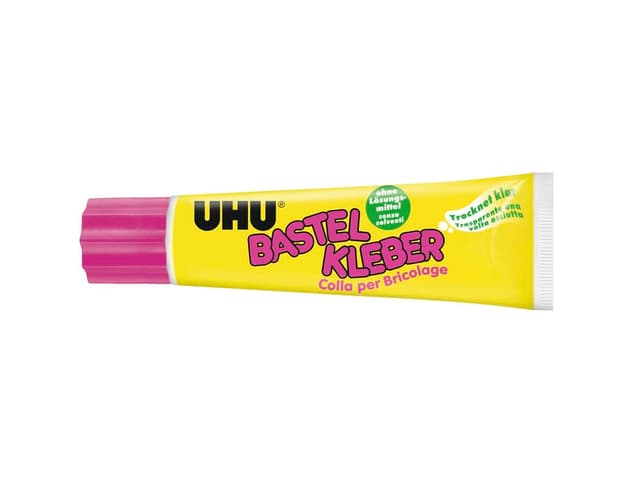 🎨 UHU Bastelkleber Standtube - 90g - Lösungsmittelfrei und Schnell trocknend