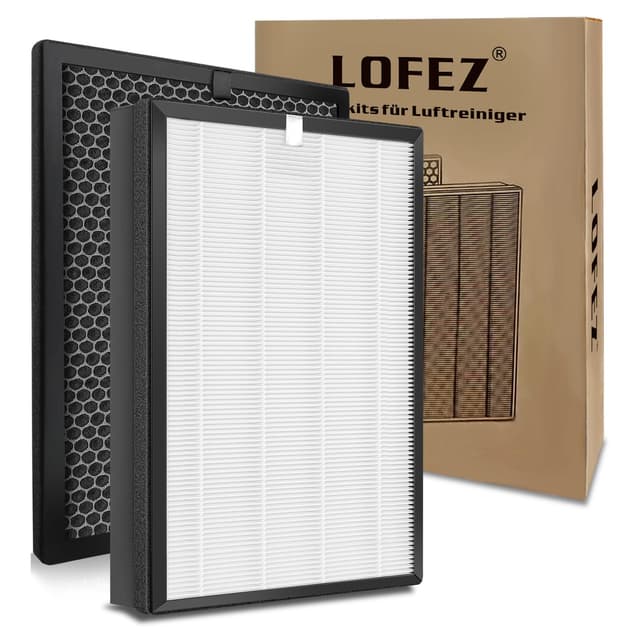 Lofez Ersatzfilter für Philips Luftreiniger AC2882, AC2887, AC2889 & AC3829 – 1 HEPA-Filter & 1 Aktivkohlefilter