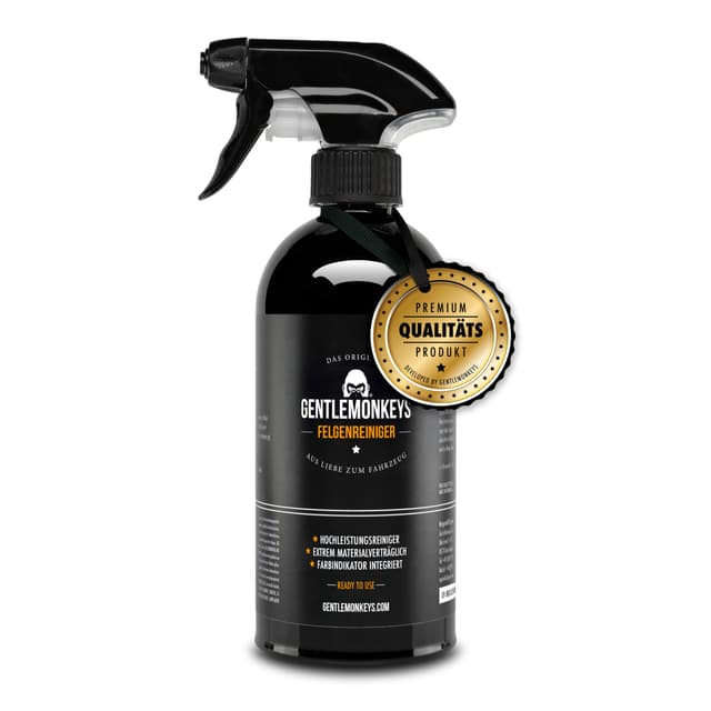 🚗 GENTLEMONKEYS Felgenreiniger (500ml) - Hochleistungs-Felgenreiniger für Alu- & Stahlfelgen