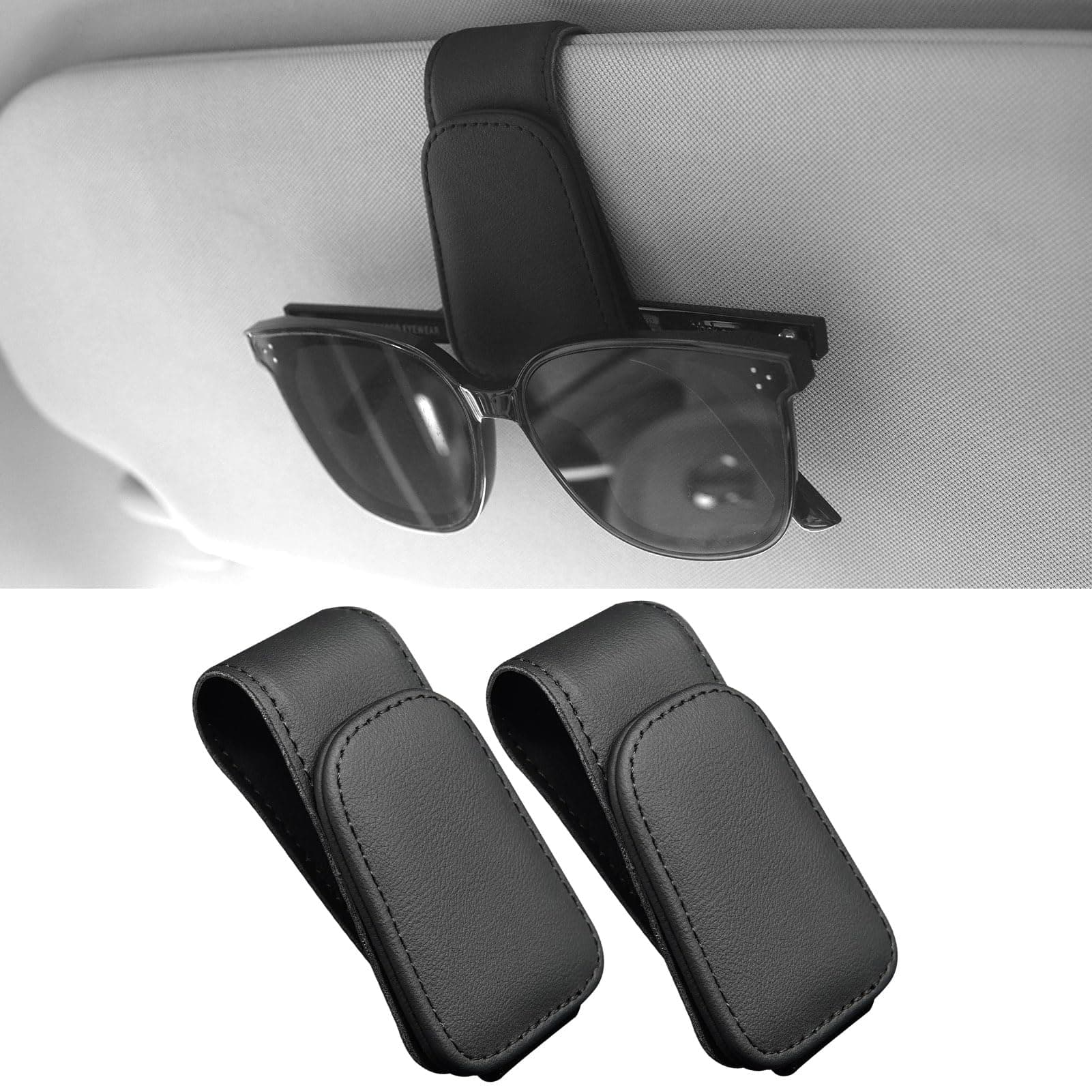 🕶️ Anwlki Brillenhalter für Auto Sonnenblende 2 Packungen