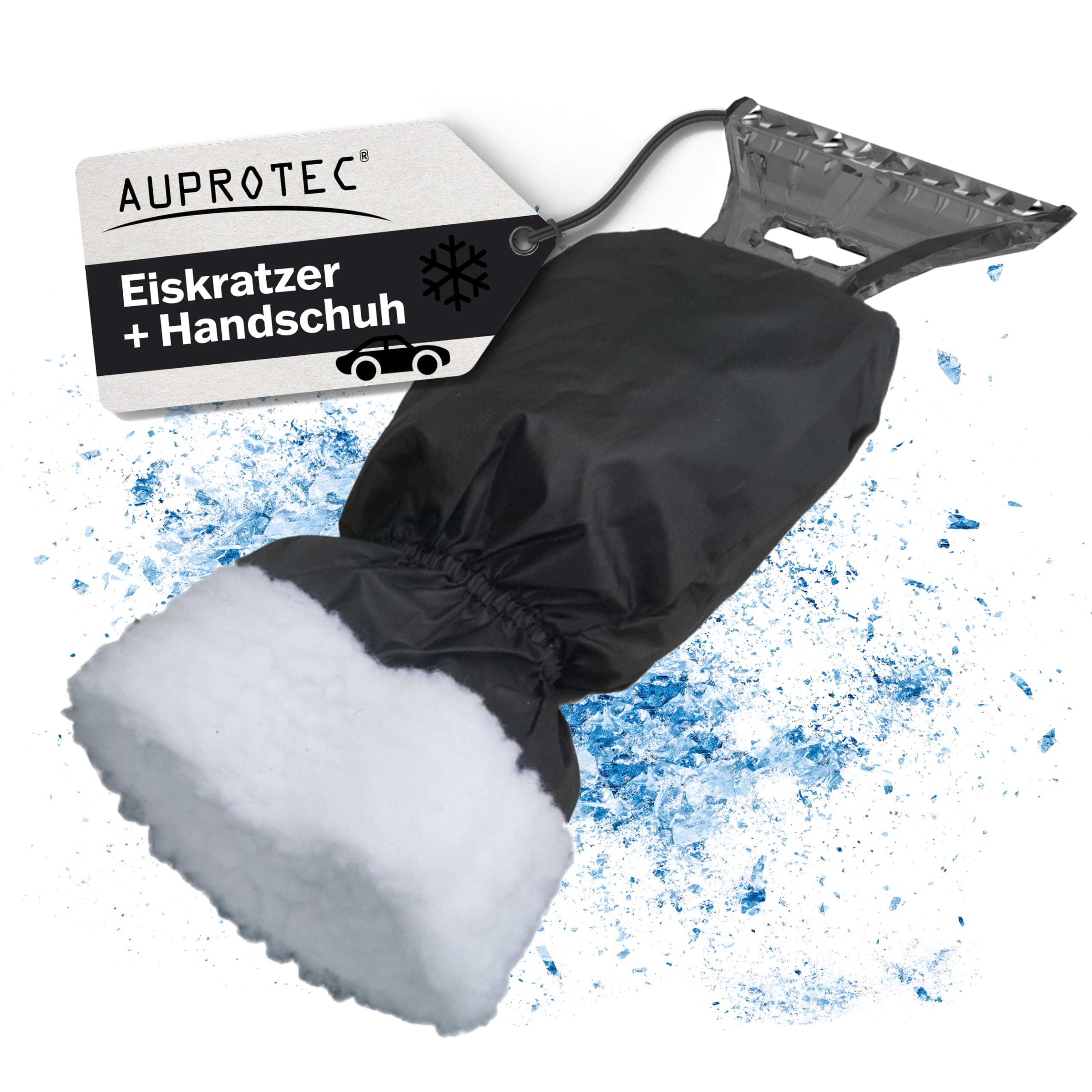 🧤 AUPROTEC Eiskratzer mit Handschuh gefüttert 🚗❄️