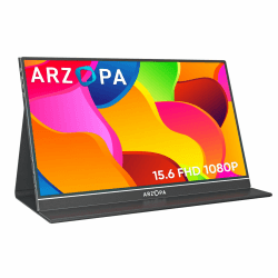 ARZOPA Tragbarer Monitor 15.6 Zoll 1080 FHD mit HDR und Augenschutz 👀🌈 Angebot bei HelloDeals
