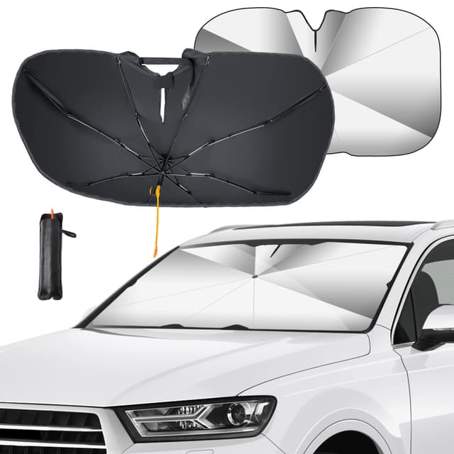 🚗🌞 GOHHME Auto Sonnenschutz Frontscheibe: Verbesserte 360° Rotationsfunktion! 🌂