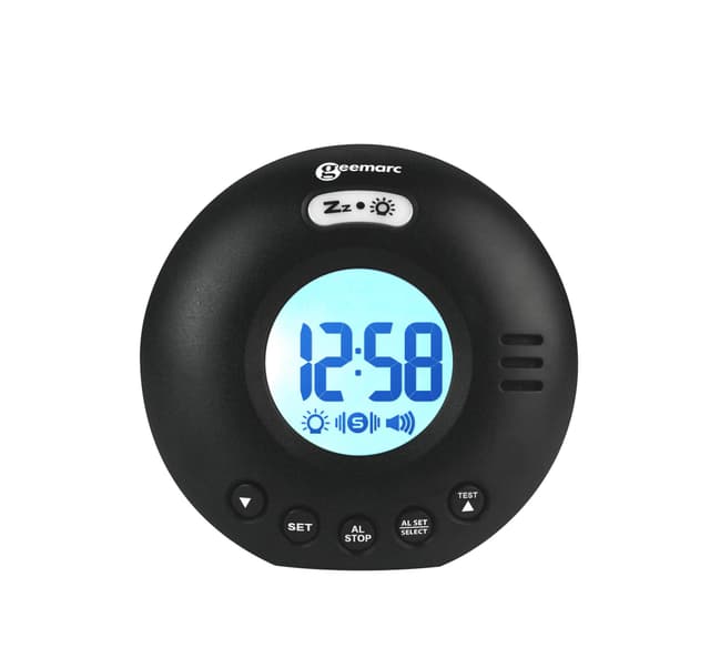 Geemarc Vibrationswecker - Wake 'N' Shake Voyager - Batteriebetrieben - Schwarz