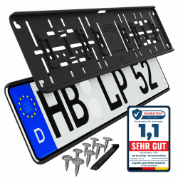 Rahmenloser Kennzeichenhalter für Auto 🚗 2 Stück Angebot bei HelloDeals