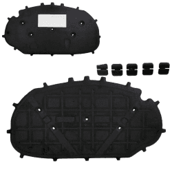 🚗 DM-Autoteile Dämmmatte Motorhaube Motorhaubendämmung Motorraumdämmung + Montagekit für VW GOLF 6 VI Angebot bei HelloDeals