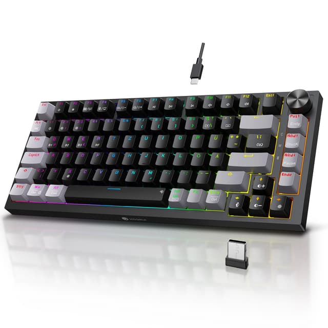 KOORUI Mechanische Gaming-Tastatur mit RGB-Beleuchtung 🌈