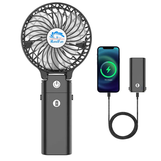HandFan 5200mAh Akku Ventilator Tragbarer Handventilator 🌀🔋