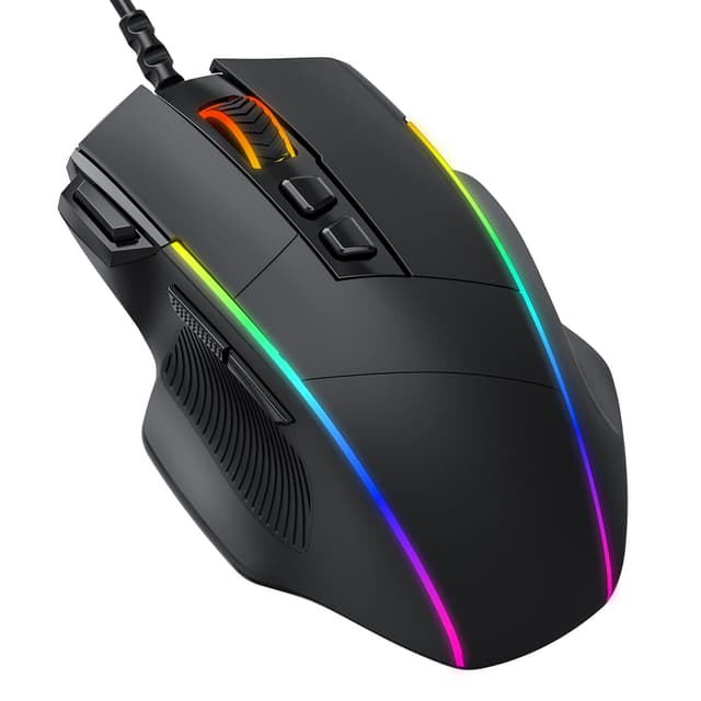 Dacoity RGB Gaming Maus mit 8000 DPI und RGB Beleuchtung