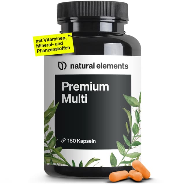 Premium Multivitamin Komplex-Kapseln - RUNDUM WOHLFÜHLEN 🌟
