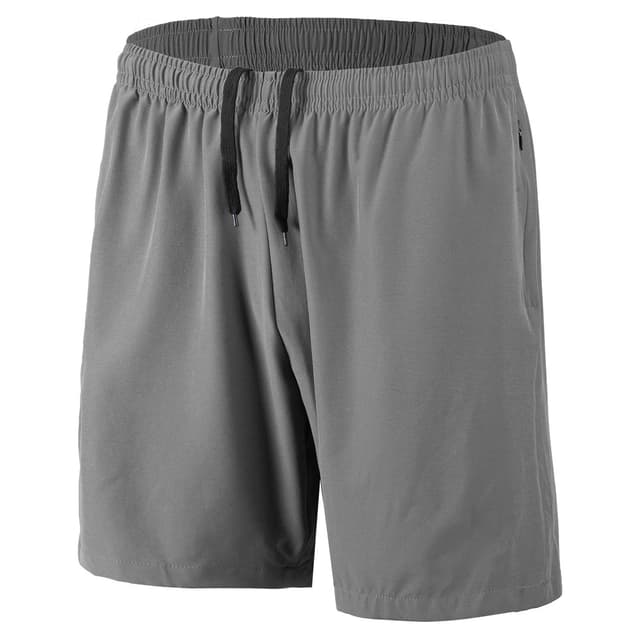 Herren Sport Shorts 🏃‍♂️ Schnell Trocknend Kurze Hosen mit Reißverschlusstaschen 4XL Grau - Angebot!