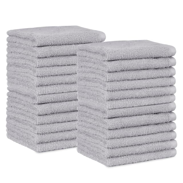 🌟 Amazon Basics Gesichtshandtücher 24er-Pack, 100 % Baumwolle, schnelltrocknend 🛁