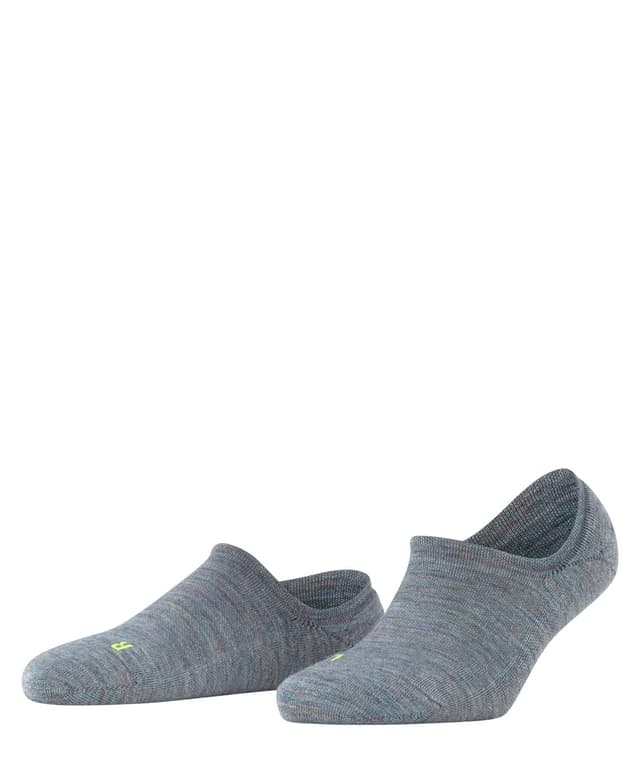 🧦🔵 FALKE Damen Keep Warm Füßlinge 35-36 Blau Smoke Blue 6333 - Sportliche Invisible High Cut Socken
