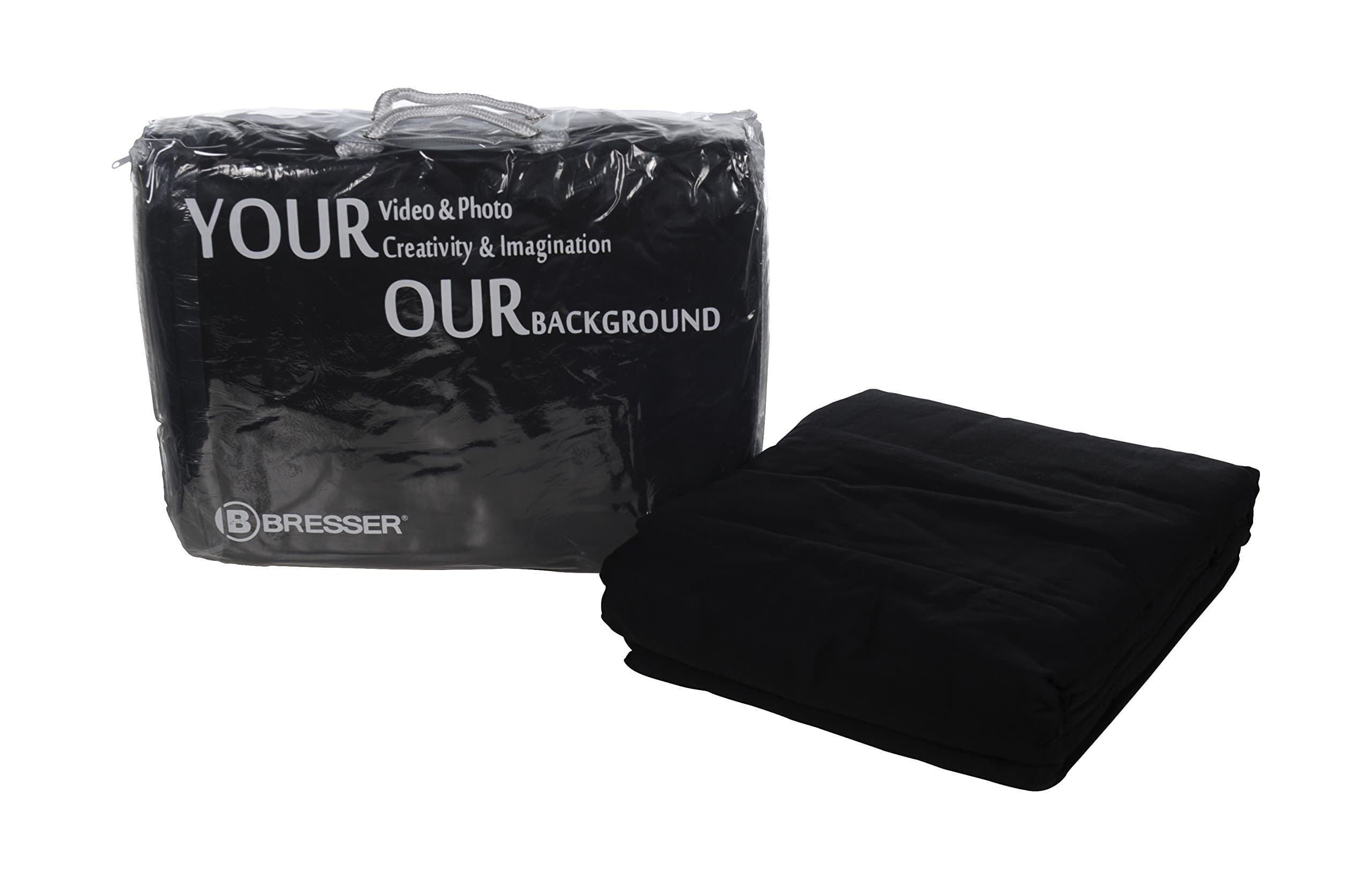 📸 Bresser F000407 Baumwolle Fotostudio Stoff Hintergrund 3x4 m schwarz - DEAL!