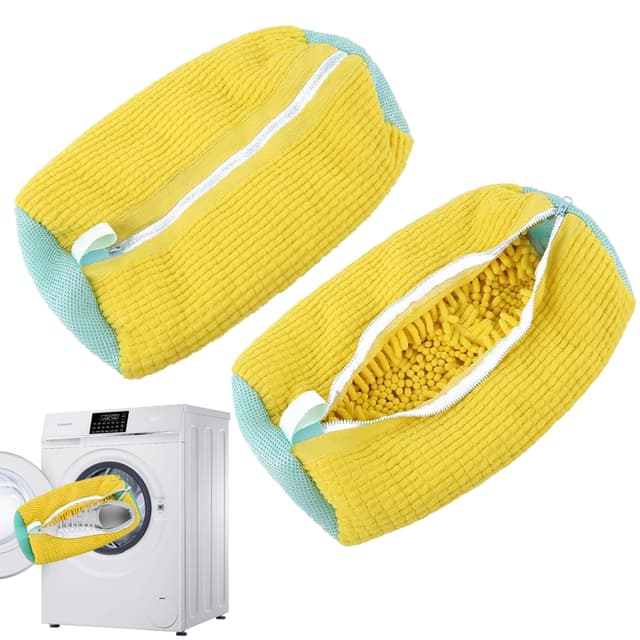 Schuhwaschbeutel Waschmaschine Sneaker - Yellow 2PCS 🌟