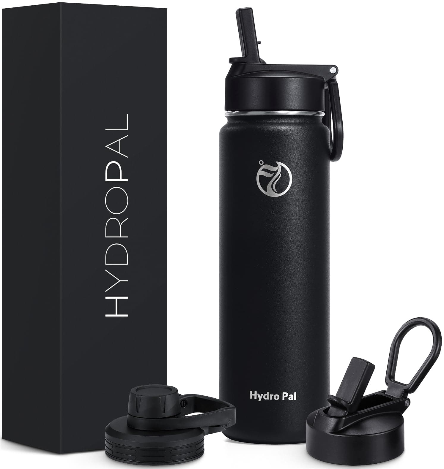 HydroPal Edelstahl Trinkflasche - Hochwertige isolierte Sportflasche 🌿