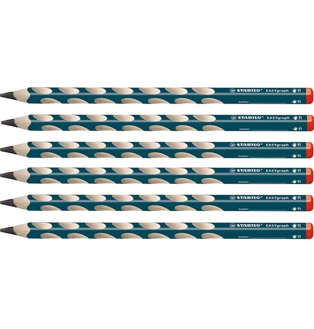 🌟 DEAL DES TAGES 🌟 STABILO EASYgraph Bleistift 6er Pack - Härtegrad HB - Petrol