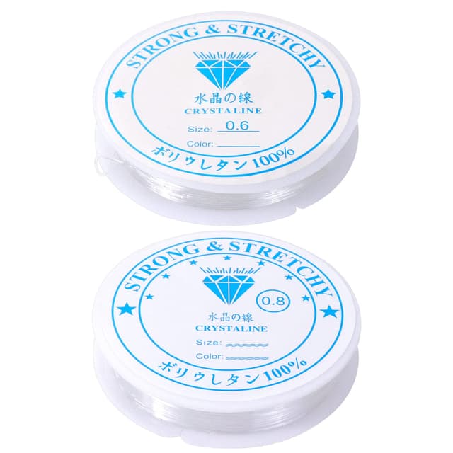 Redamancy Elastische Schmuckfaden Set 0.6mm & 0.8mm - Basteln Sie traumhafte Armbänder! 💎