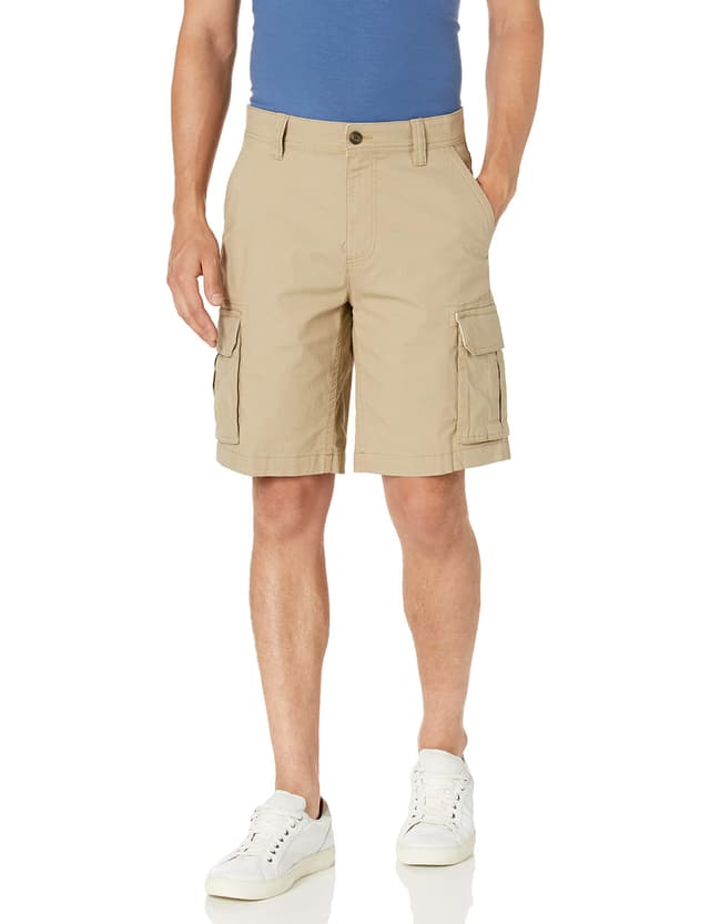 🔥 Amazon Essentials Herren Cargo-Stretch-Shorts 32W Khakibraun 🩳