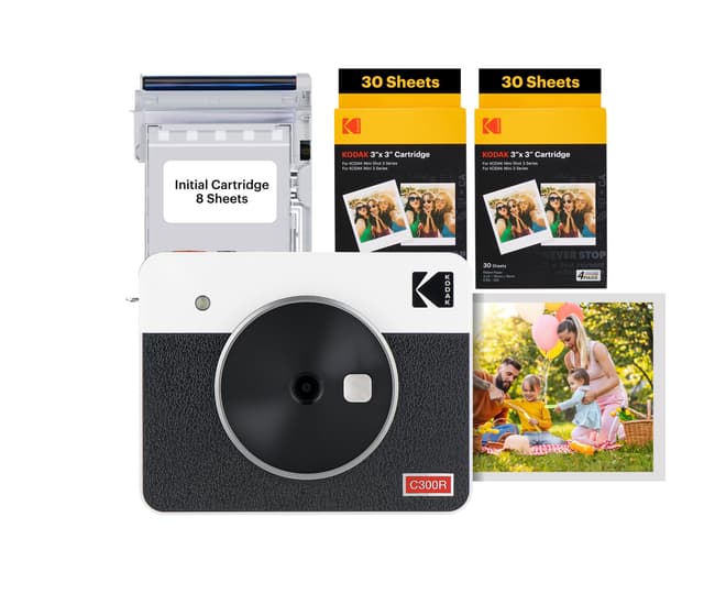 Angebot: Kodak Mini Shot 3 Retro 4PASS 2-in-1-Sofortbildkamera 📸🖨️