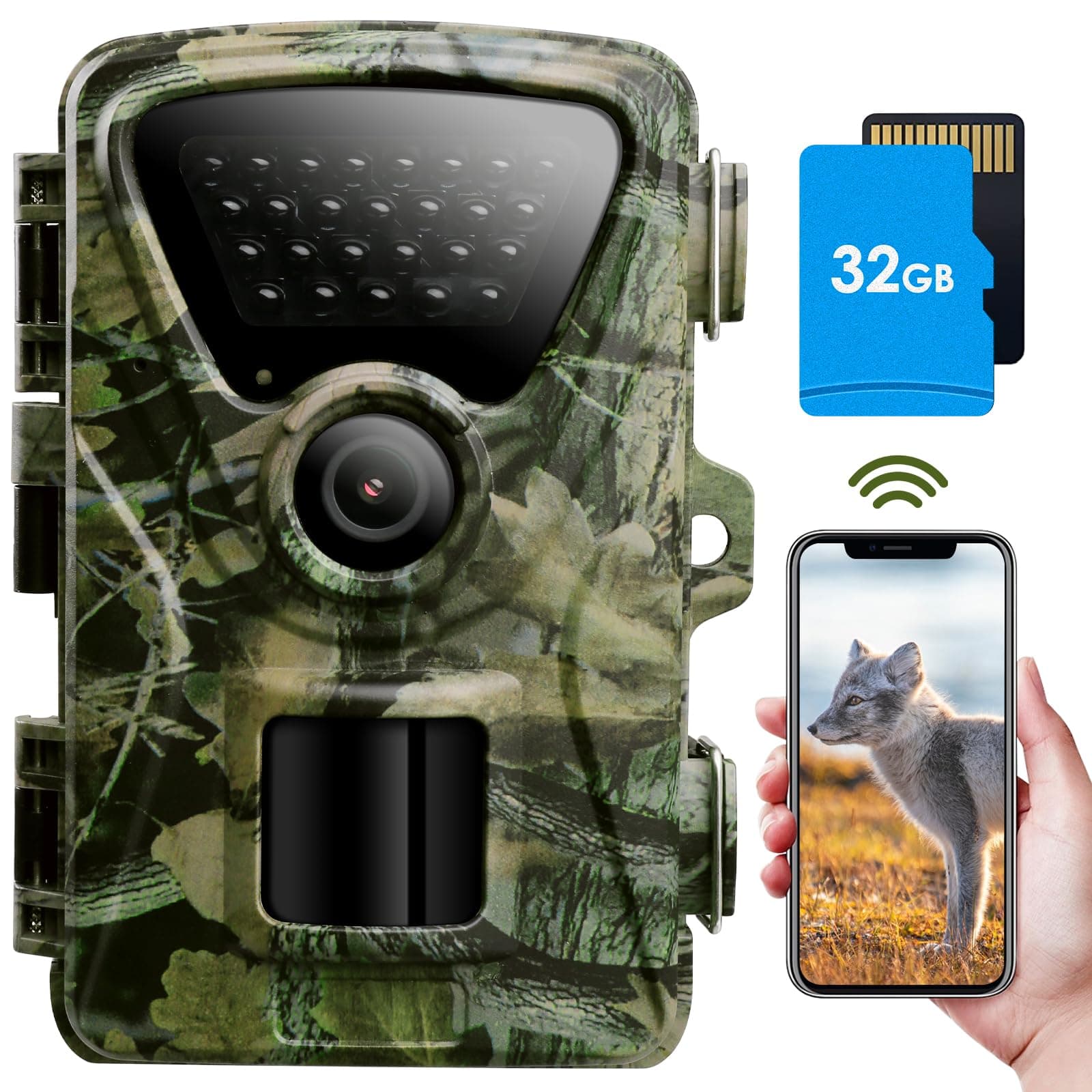 📷🌙 MAXDONE Wildkamera mit Nachtsicht & WLAN
