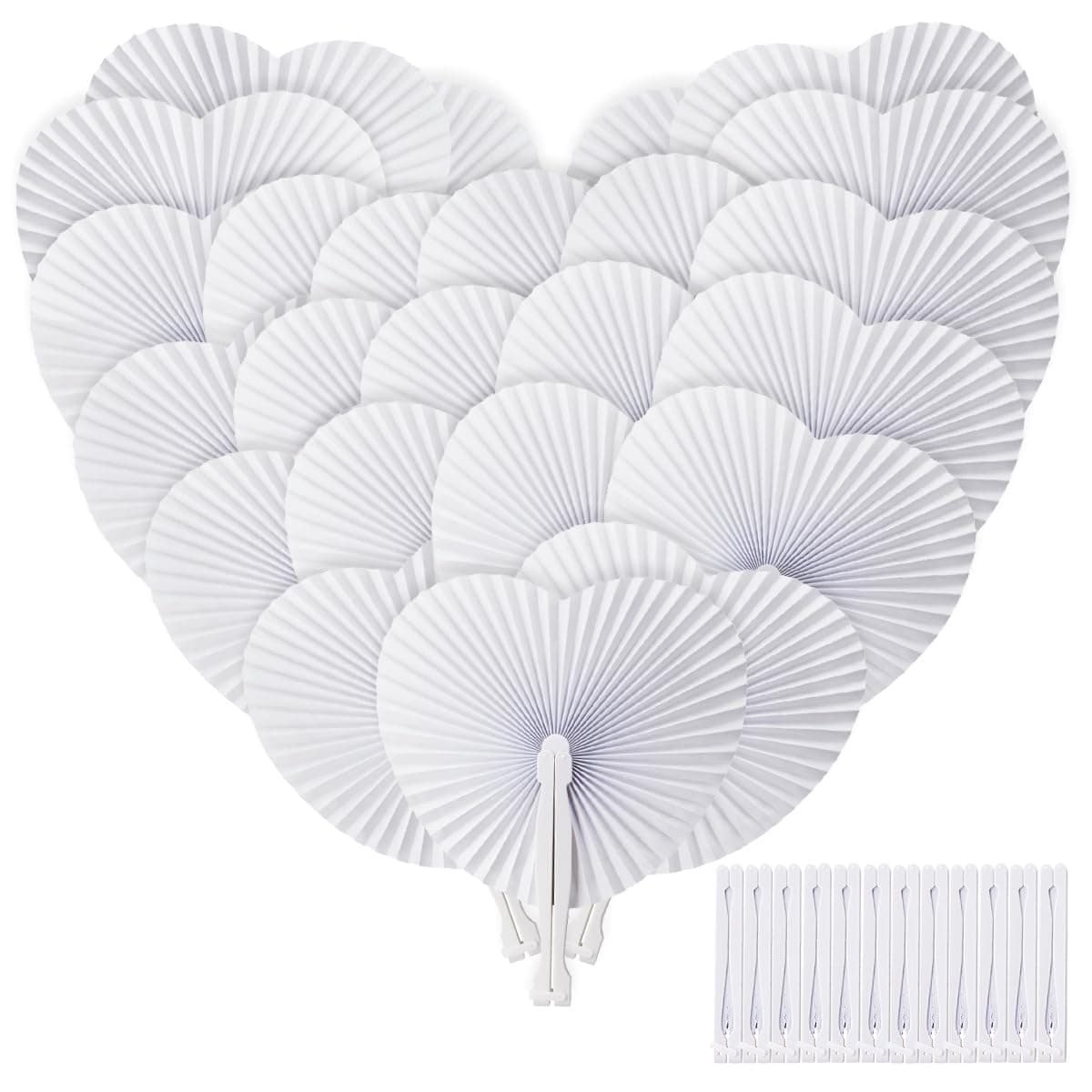 ZOOI Fächer Hochzeit 36 Pack Handfächer Hochzeitsdeko 🎉