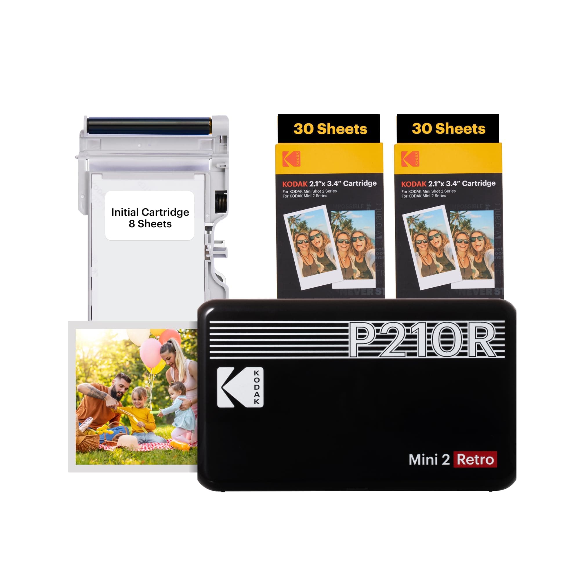 📸 KODAK P210 Mini 2 Retro Mobiler Farbfotodrucker