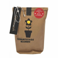 🎁🌸 Wunderle WUN0212 Geburtstagsblumen-Handtasche, Braun, Unisex, Eimerförmig Angebot bei HelloDeals