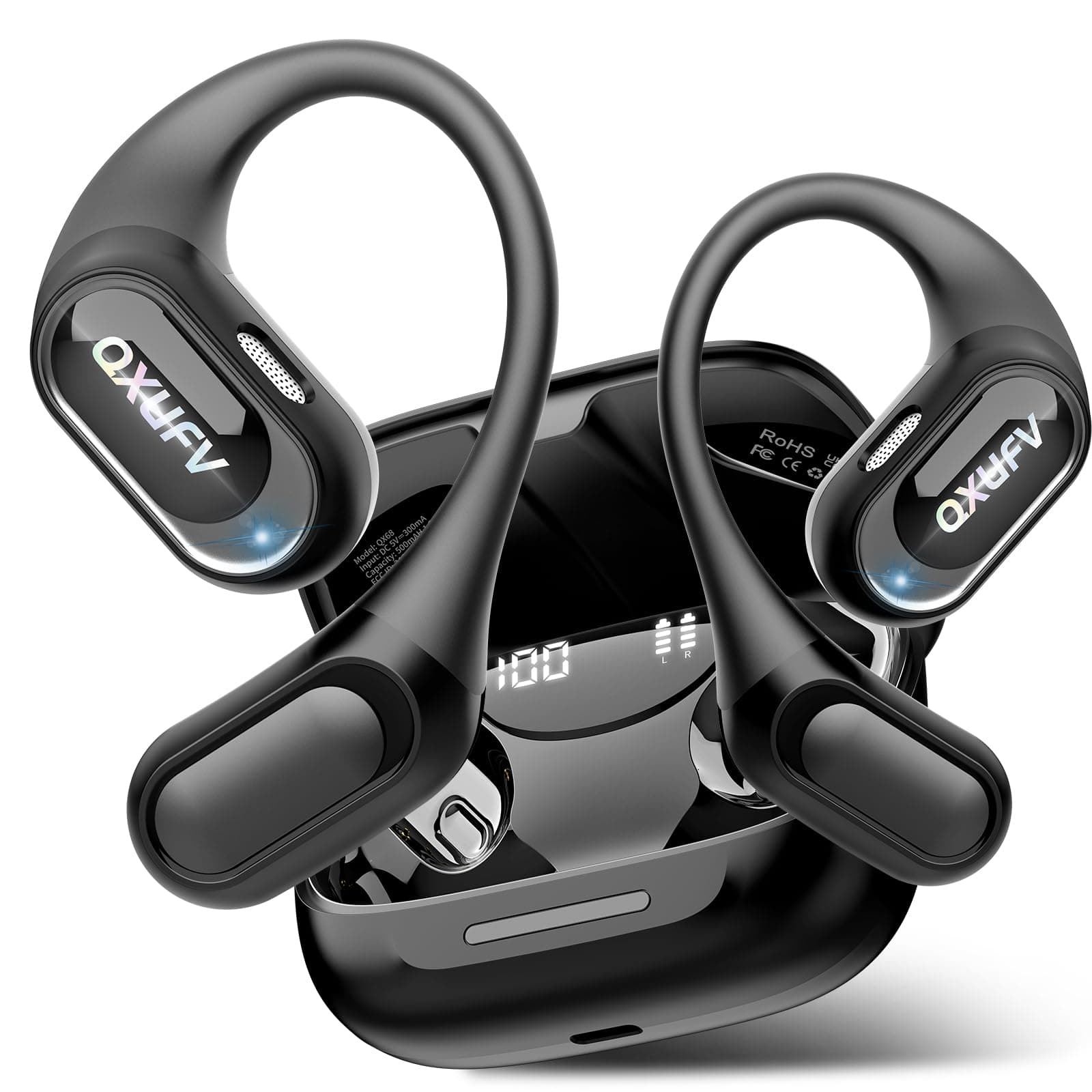 🎧 Open Ear Kopfhörer Bluetooth 5.4 | Kabellos & IPX7 | 48Std Spielzeit